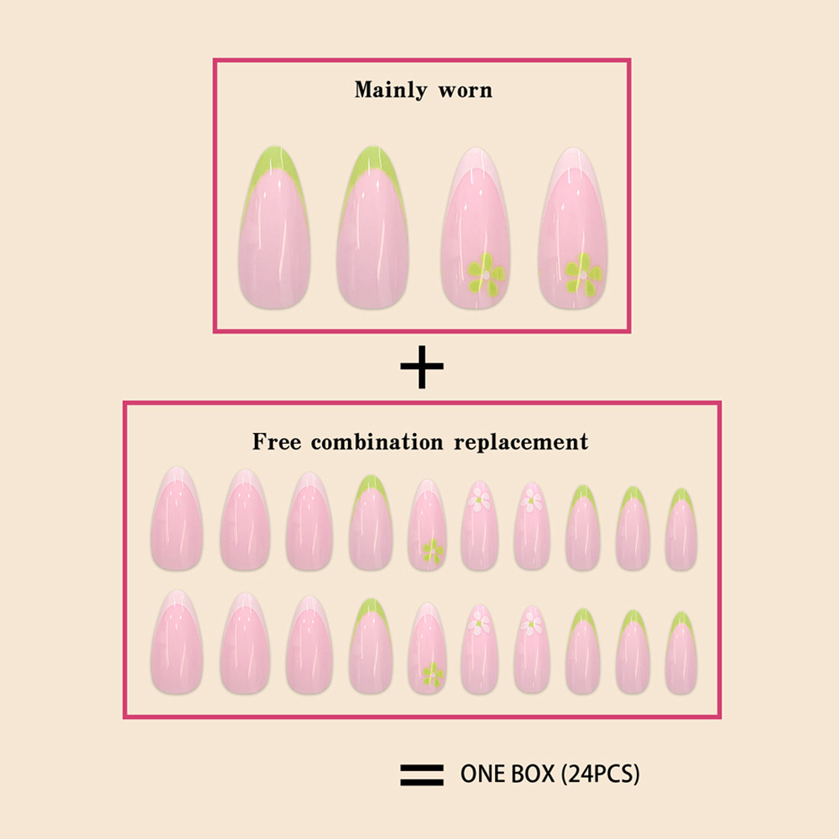 Pastel Garden Multicolor Nails